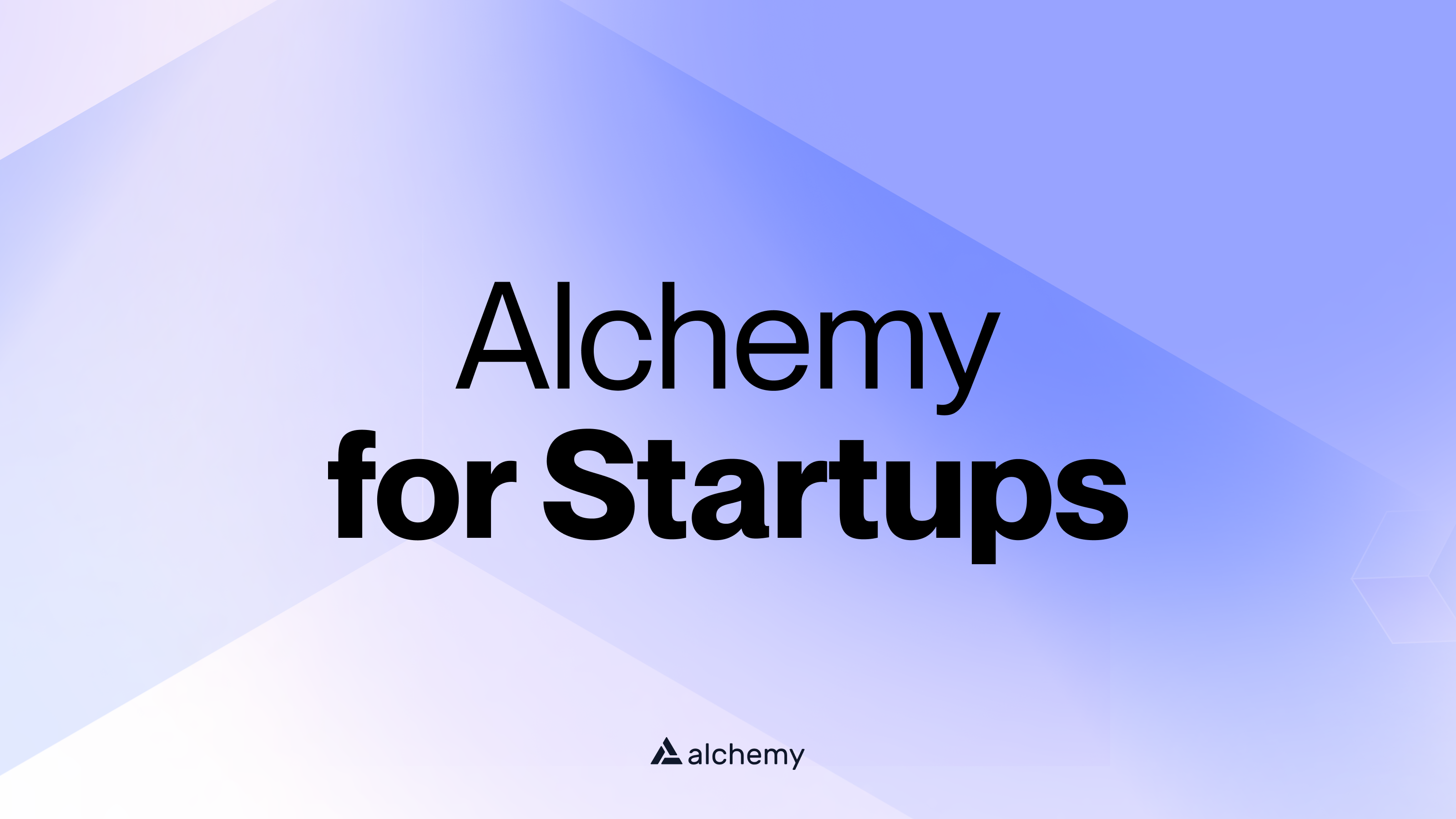Alchemy Startup Program — Credits, Support & Infrastructure